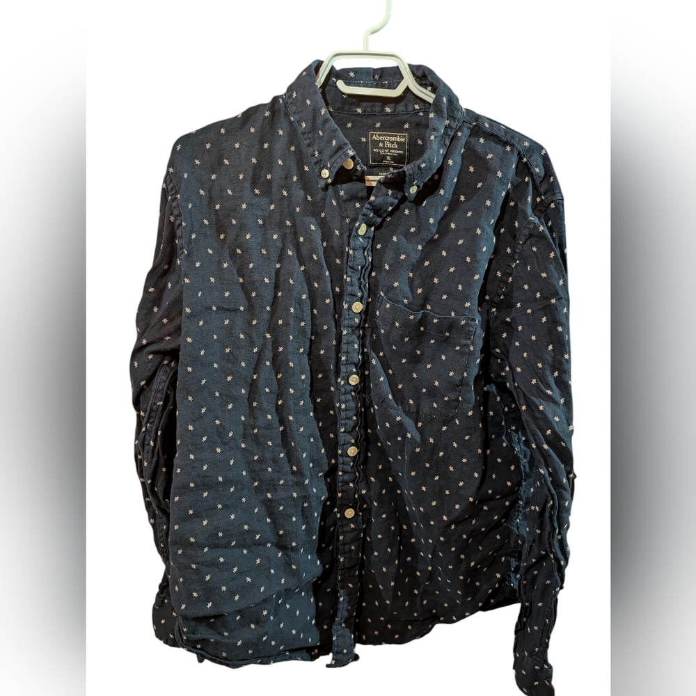 2/22$ Abercrombie & Fitch Men's Blue Shirt